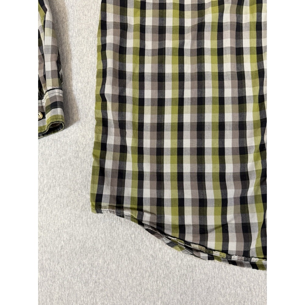 Carhartt Shirt Mens Large Black Yellow Cotton Relaxed Fit Button Long Sleeves Lg - Picture 10 of 16